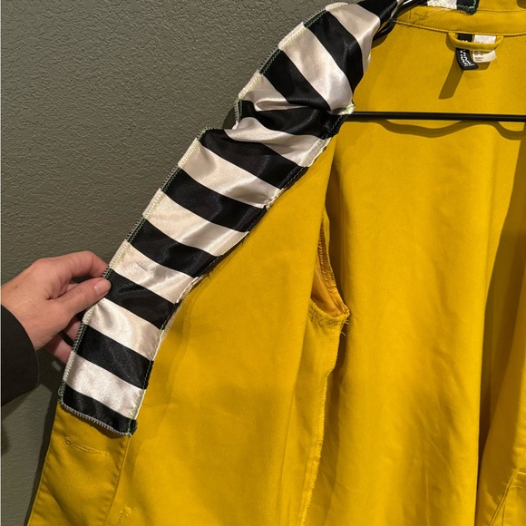 H&M Yellow Blazer with Striped Collar - Picture 5 of 5